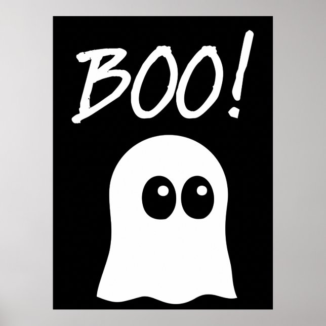 Ghost Boo, cute ghost design Poster (Framsidan)