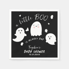 Ghost Boo Gender Neutral Halloween Baby Shower Pappersservett