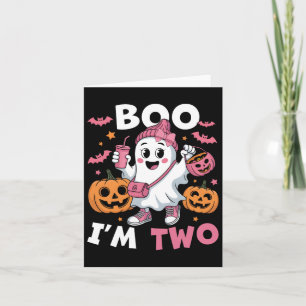 Ghost Boo I är 2:a födelsedagsbarnen Halloween Gro Kort