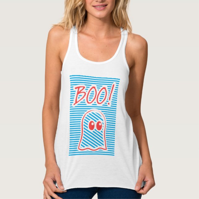 Ghost, Boo! Linne Med Racerback (Framsida)