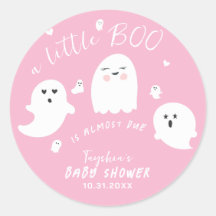 Ghost Boo Rosa Girl Girl Halloween Baby Shower