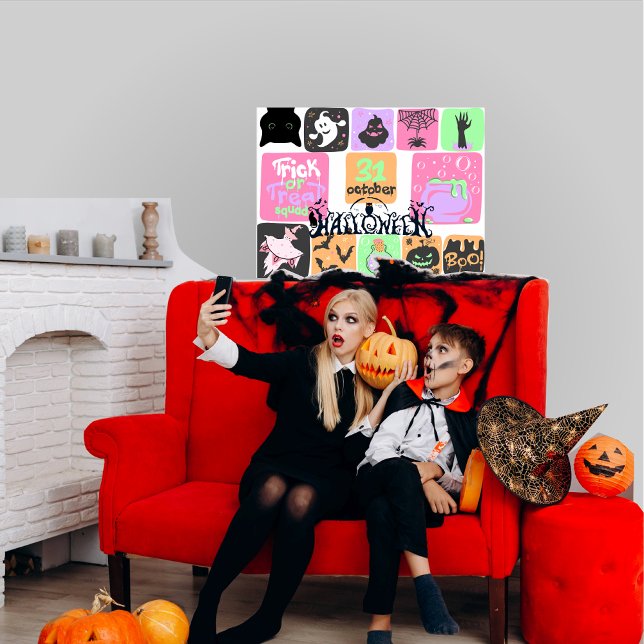 Ghost Boo Rosa Pastel Halloween Decor Kids Room Poster (Ghost Boo Pink Pastel Halloween Decor Kids Room Poster Decorate for Halloween and Share your SCARE!)