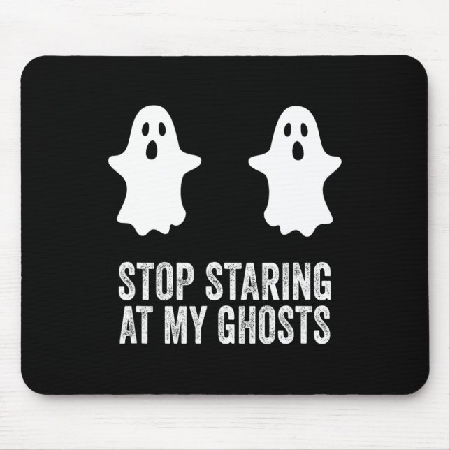Ghost Boo slutar att börja vid mitt Spöken-bröst B Musmatta (Framsidan)