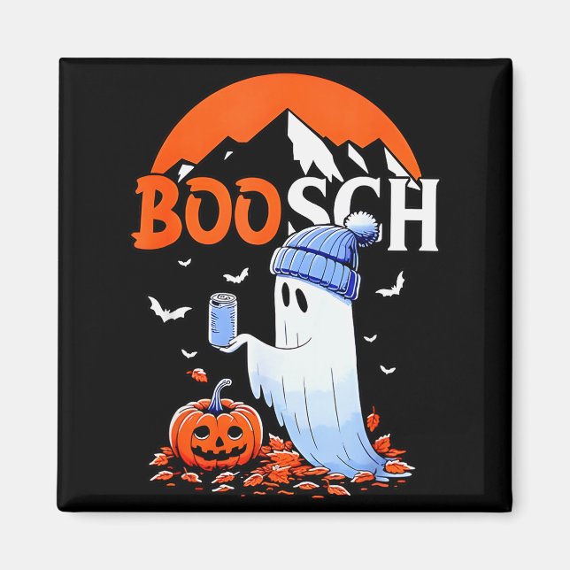 Ghost Boosch Beer Halloween  Magnet (Framsidan)
