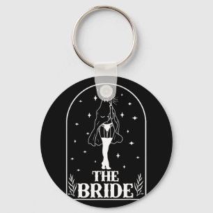 Ghost Bride Coven Gothic Halloween Bröllop Bachelo Nyckelring