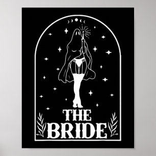 Ghost Bride Coven Gothic Halloween Bröllop Bachelo Poster