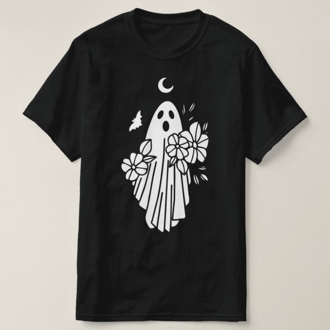 Ghost Bride Lazy Halloween Costume Roligt Spirit G T Shirt (Design framsida)