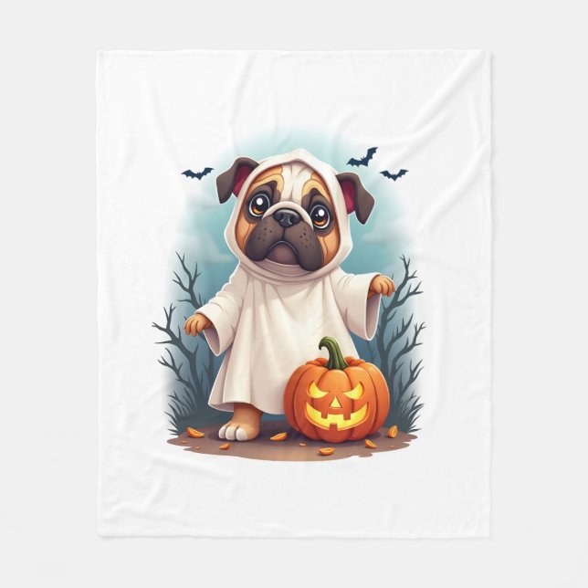 Ghost Bulldog Boo Fleecefilt (Framsidan)