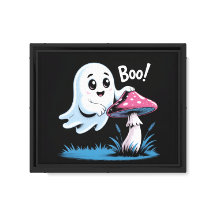 Ghost Canvas Wall Art - Spooky Halloween Home Deco