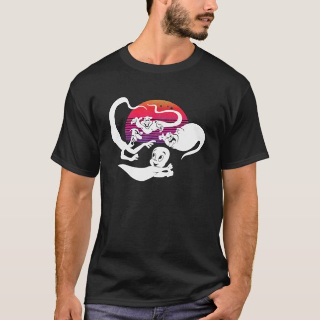 Ghost Caspers Funny Happy halloween T Shirt (Framsida)