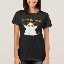 Ghost Cat Bus eller godis T Shirt