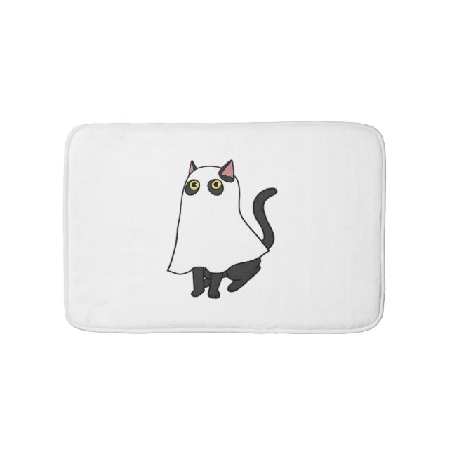 Ghost Cat Classic T-Shirt_2 Badrumsmatta (Framsidan)