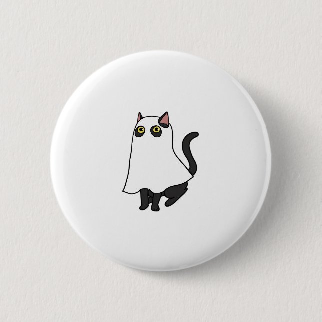 Ghost Cat Classic T-Shirt_2 Knapp (Framsida)