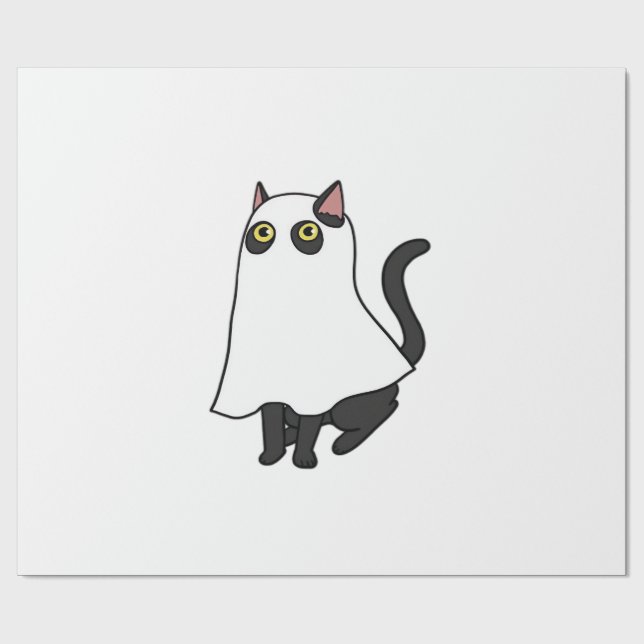 Ghost Cat Classic T-Shirt_2 Presentpapper (Platt)