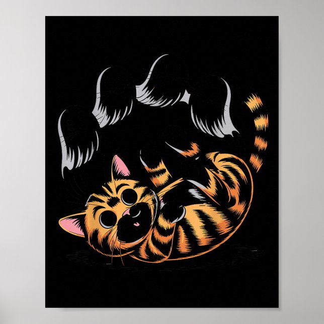 Ghost Cat Meme Funny Halloween Soky Kitty  Poster (Framsidan)
