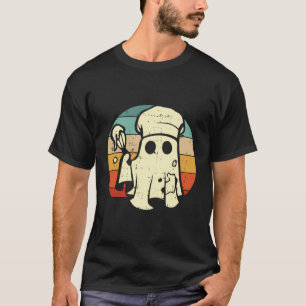 Ghost Chef Halloween Costume Ghoul Cooking Cook Cu T Shirt