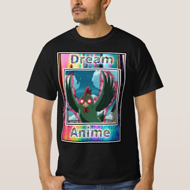 Ghost Chicken Dream Anime T Shirt (Framsida)