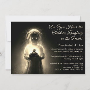 Ghost Child Halloween Costume Party-inbjudan Inbjudningar