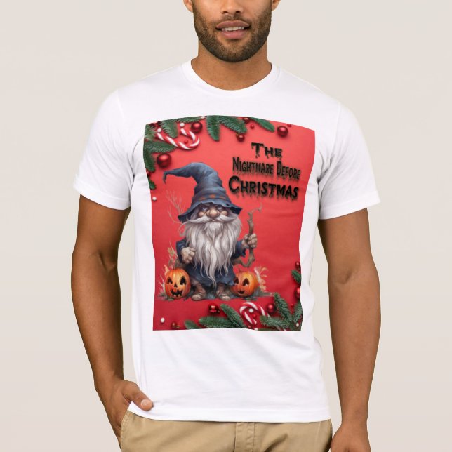 Ghost christmas gnome 2023 t shirt (Framsida)