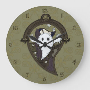 Ghost Clock Stor Klocka