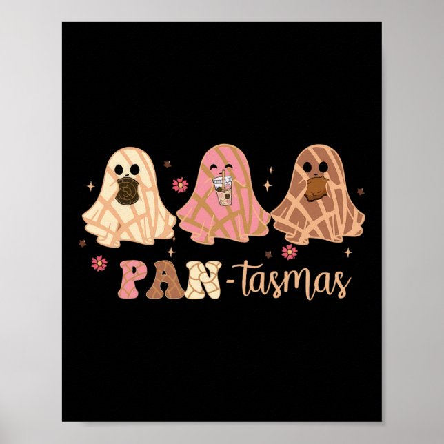 Ghost Conchas Mexican Halloween Poster (Framsidan)