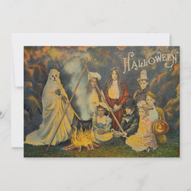 Ghost Costume Children Cowboy Bus eller godis (Framsida)