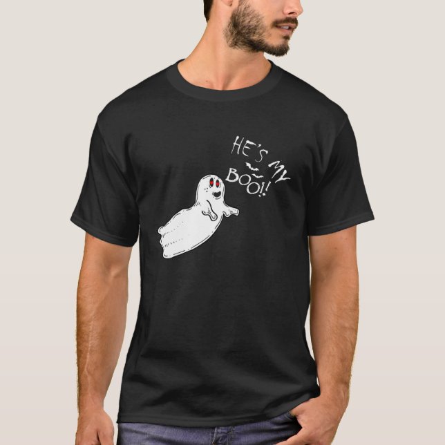 Ghost Couples Halloween Costume matching T Shirt (Framsida)