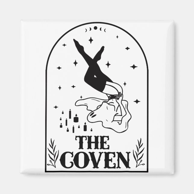 Ghost Coven Bride Squad Gothic Bröllop Bachelorett Magnet (Framsidan)