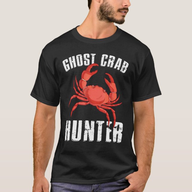 Ghost Crab Hunter Crabbing Hunting T Shirt (Framsida)