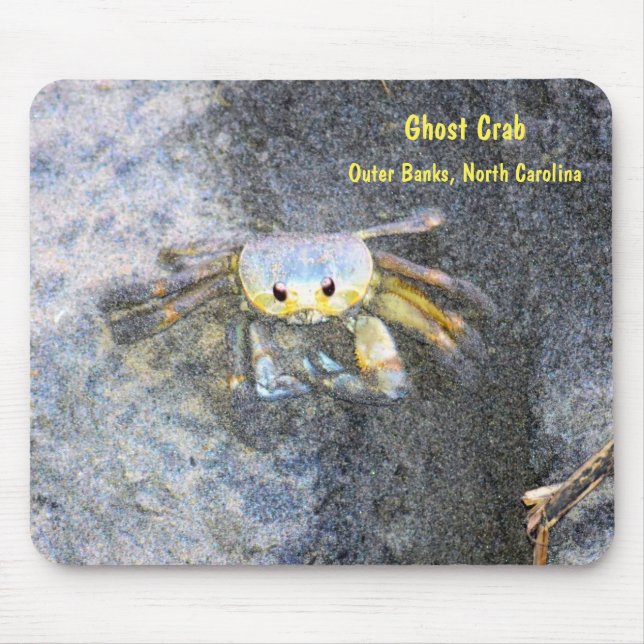 Ghost Crab med Info Mousepad Musmatta (Framsidan)