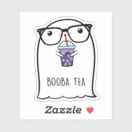 Ghost Cute Halloween Art Höstsäsong Klistermärken