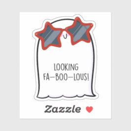 Ghost Cute Halloween Art Höstsäsong Klistermärken