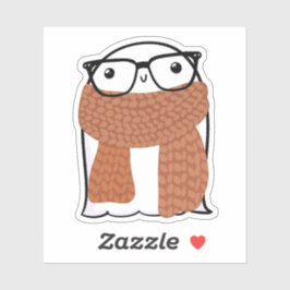 Ghost Cute Halloween Art Höstsäsong Klistermärken