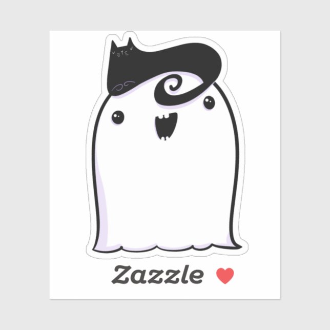 Ghost Cute Halloween Art Höstsäsong Klistermärken (Ark)