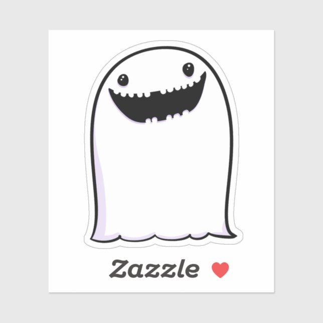 Ghost Cute Halloween Art Höstsäsong Klistermärken (Ark)