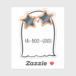 Ghost Cute Halloween Art Höstsäsong Klistermärken