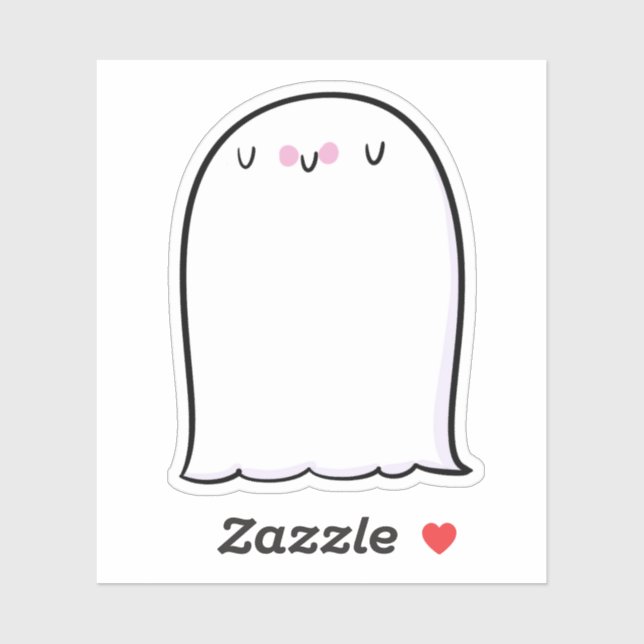 Ghost Cute Halloween Art Höstsäsong Klistermärken (Ark)