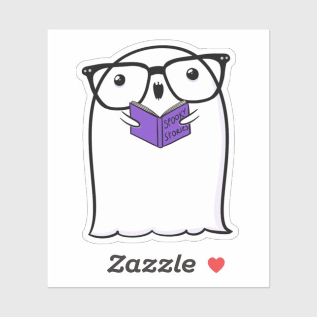 Ghost Cute Halloween Art Höstsäsong Klistermärken (Ark)