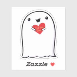 Ghost Cute Halloween Art Höstsäsong Klistermärken