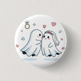 Ghost Cute Love Patch — Romantic Pin Button 2026 Knapp