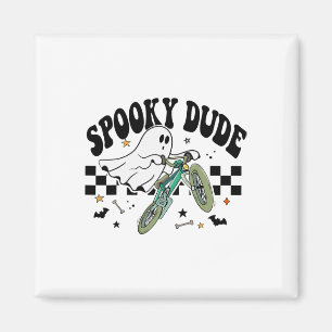Ghost Cycling Bicycle Bike Retro Halloween fest C Magnet