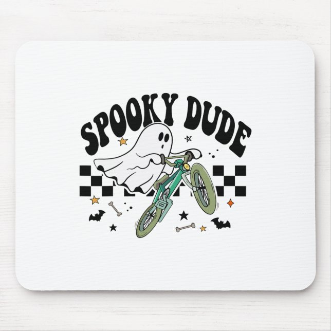 Ghost Cycling Bicycle Bike Retro Halloween fest C Musmatta (Framsidan)