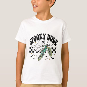 Ghost Cycling Bicycle Bike Retro Halloween fest C T Shirt