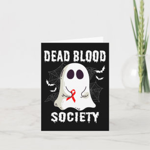 Ghost Dead Blood Society Blodcancer Medvetenhet Ha Kort