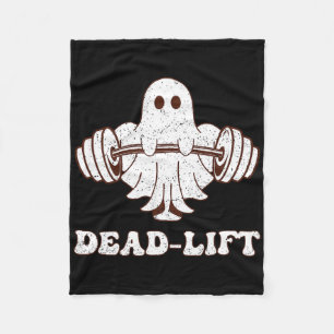 Ghost Dead Hiss Groovy Fitness Spooky Funny Hallow Fleecefilt