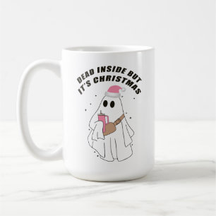 Ghost Dead Inside, men det är jul Boo jee Julafton Kaffemugg