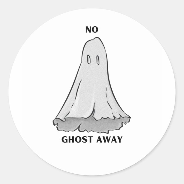 Ghost-dekal Runt Klistermärke (Framsida)