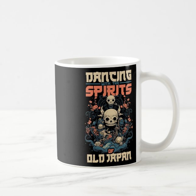 Ghost Demon Dancing with Spirit of Old Japan Yokai Kaffemugg (Höger)