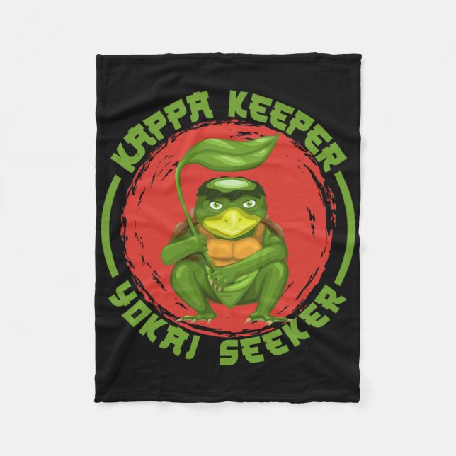 Ghost Demon Kappa Keeper Seeker Monster Trickster Fleecefilt (Framsidan)