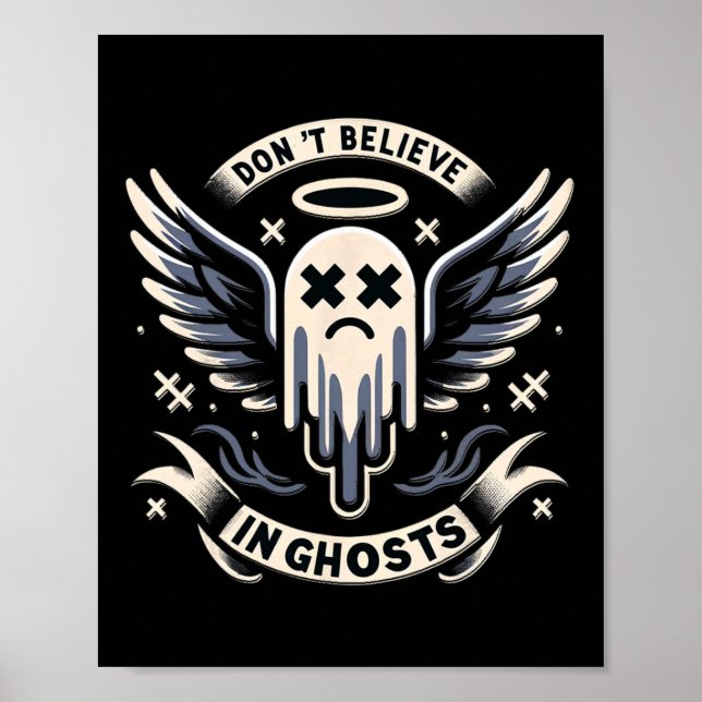 Ghost Design Cute Ghost Halloween Spooky Season Poster (Framsidan)